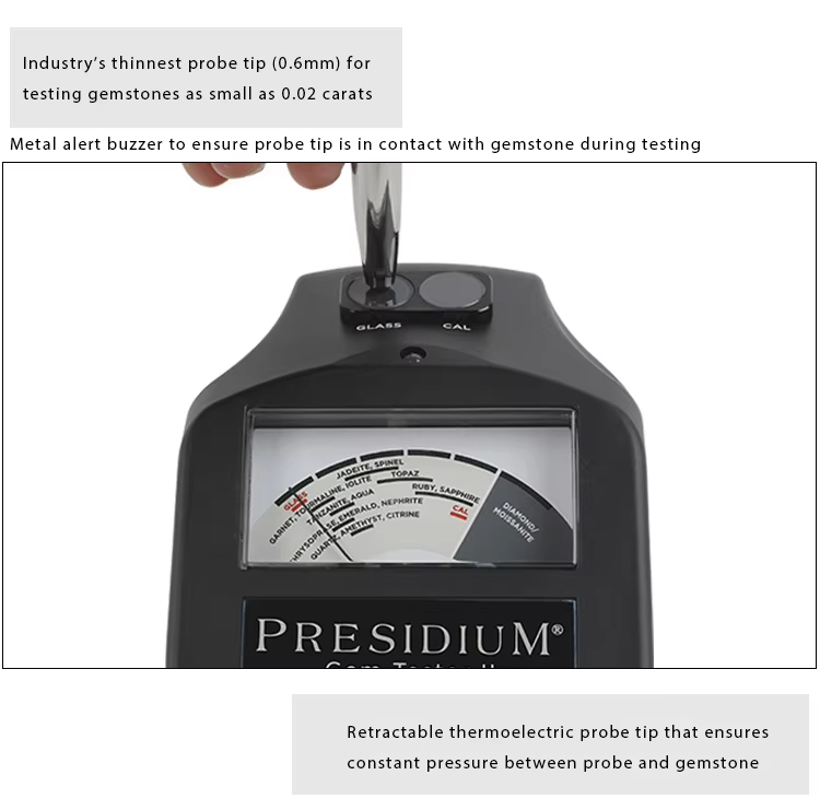 Presidium PGT‑2 Gem Tester PGT II Diamond & Gemstone Tester with Assisted Thermal Calibration (ATC) 